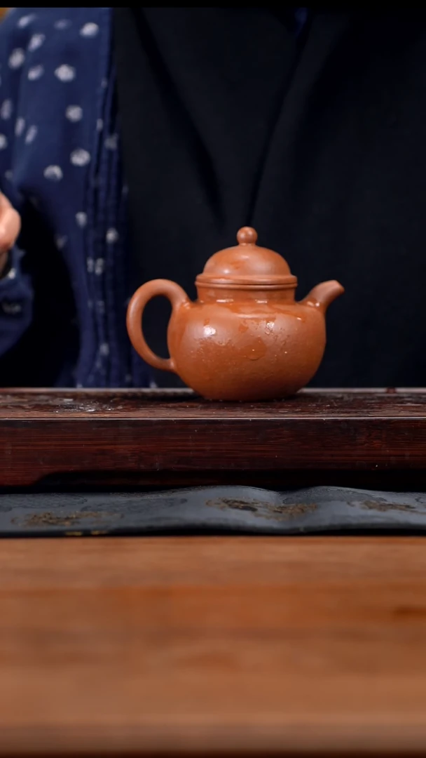 【闪购商品】紫砂茶壶280cc黄龙山原矿降坡泥寿珍掇球6