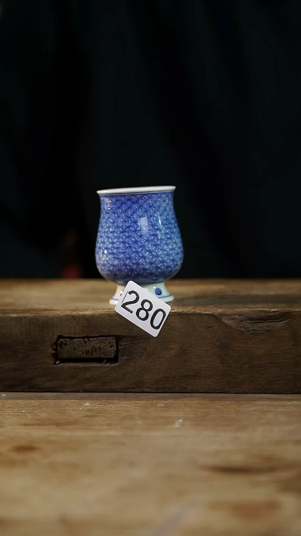 瓷片设计师手作！！！知名设计师系列！！！！一思堂青花主人杯