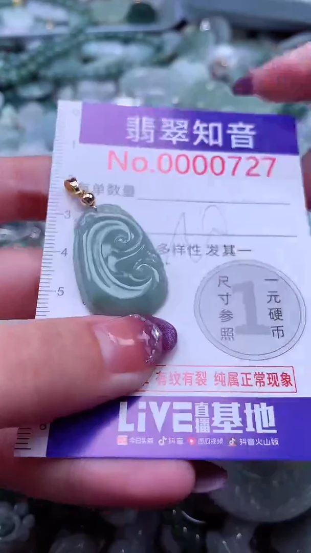 翡翠未镶嵌吊坠(不含链)727