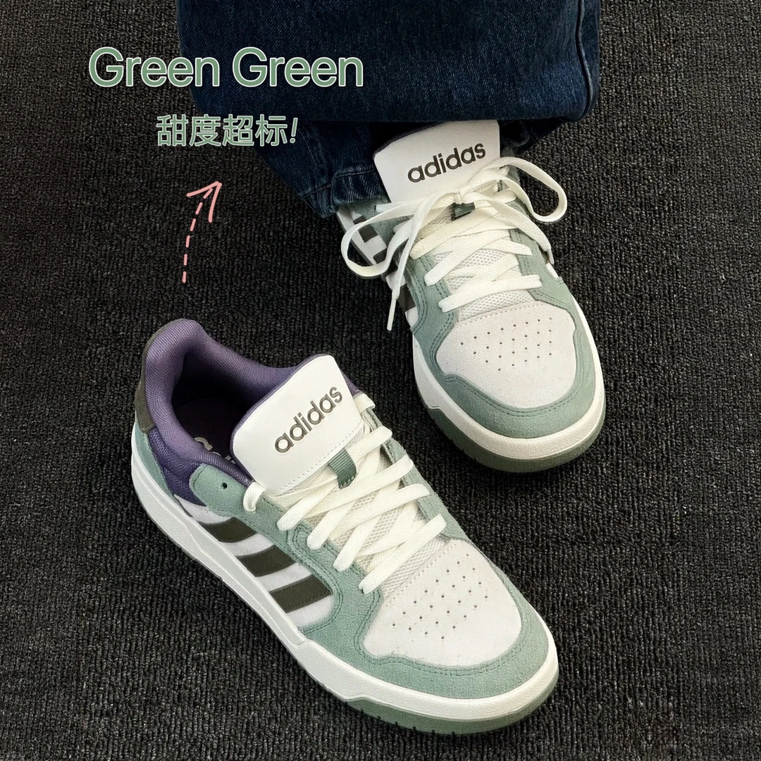 阿迪达斯正品通勤百搭鞋子秋冬款阔腿裤必备鞋男女美式板鞋子板鞋