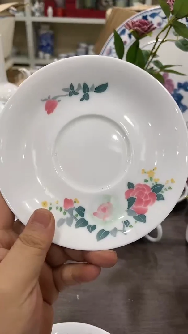 月季湖南醴陵釉下五彩陶瓷