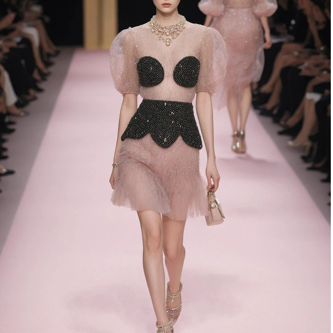 夏季凉爽冰丝针织提花上衣068