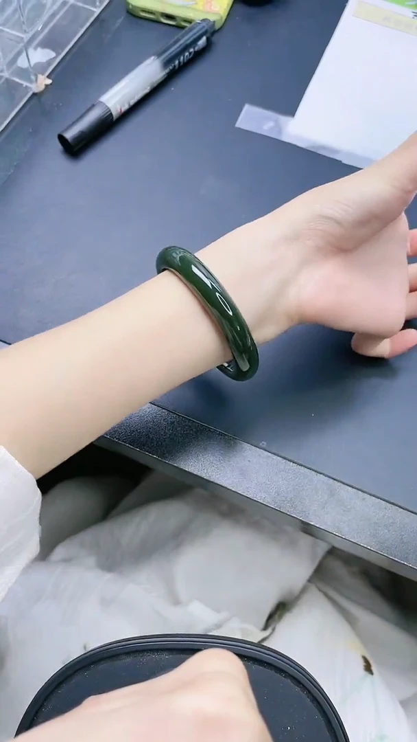 和田玉手镯未镶嵌38-57