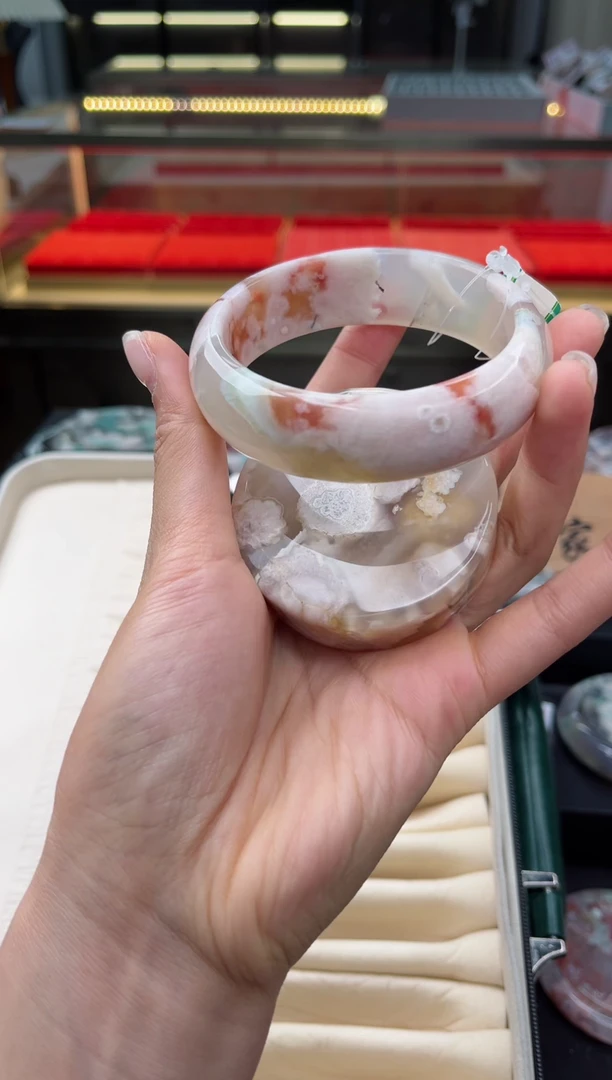 石英质玉手镯未镶嵌61圈口（赠送镯心）6541104