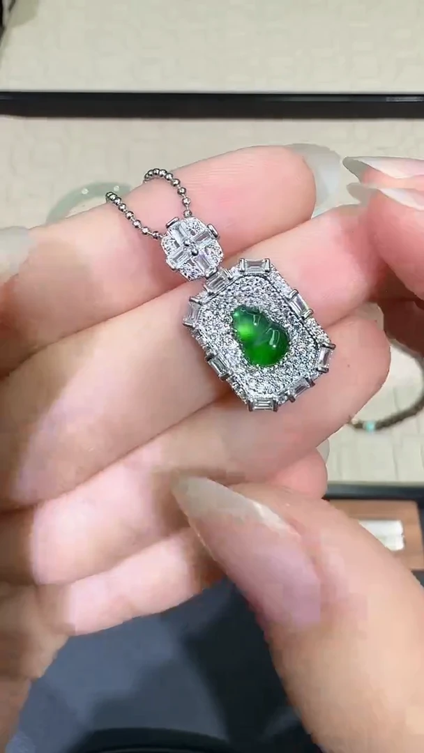 【闪购商品】翡翠颈饰银S925镶嵌X0212-716-4