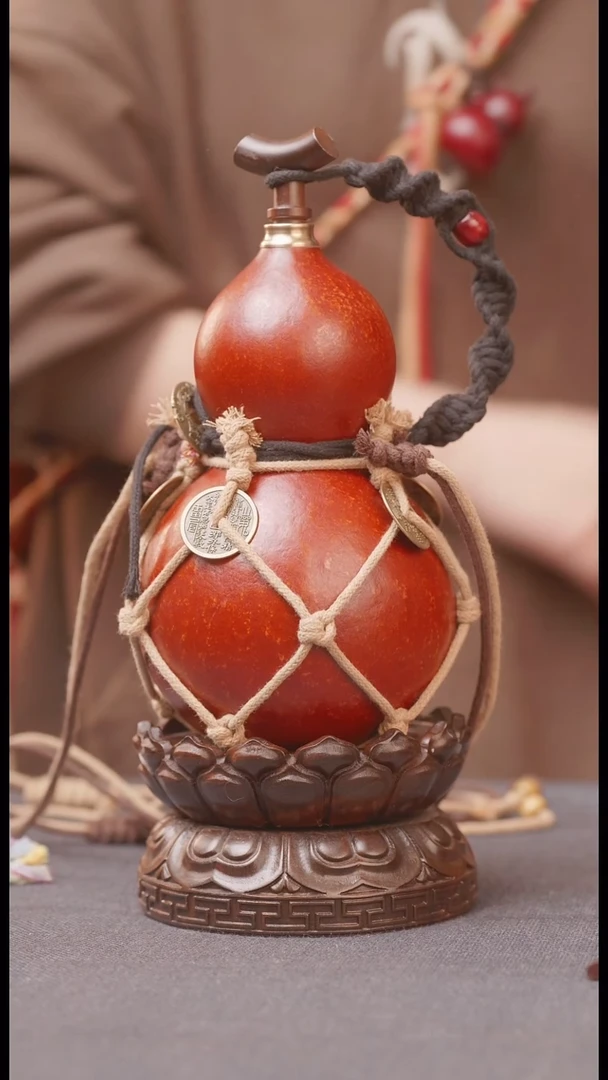 1689号链接精品大漆葫芦现货现发[一物一拍]不包含莲花底座