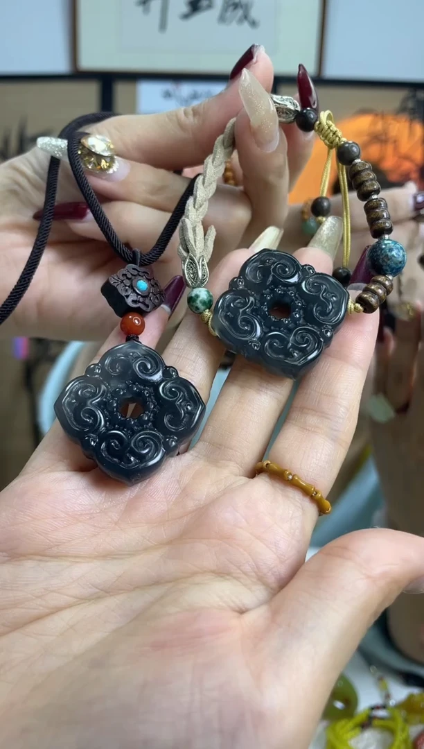 【闪购商品】岫玉吊坠套装未镶嵌多样性发货其中发一