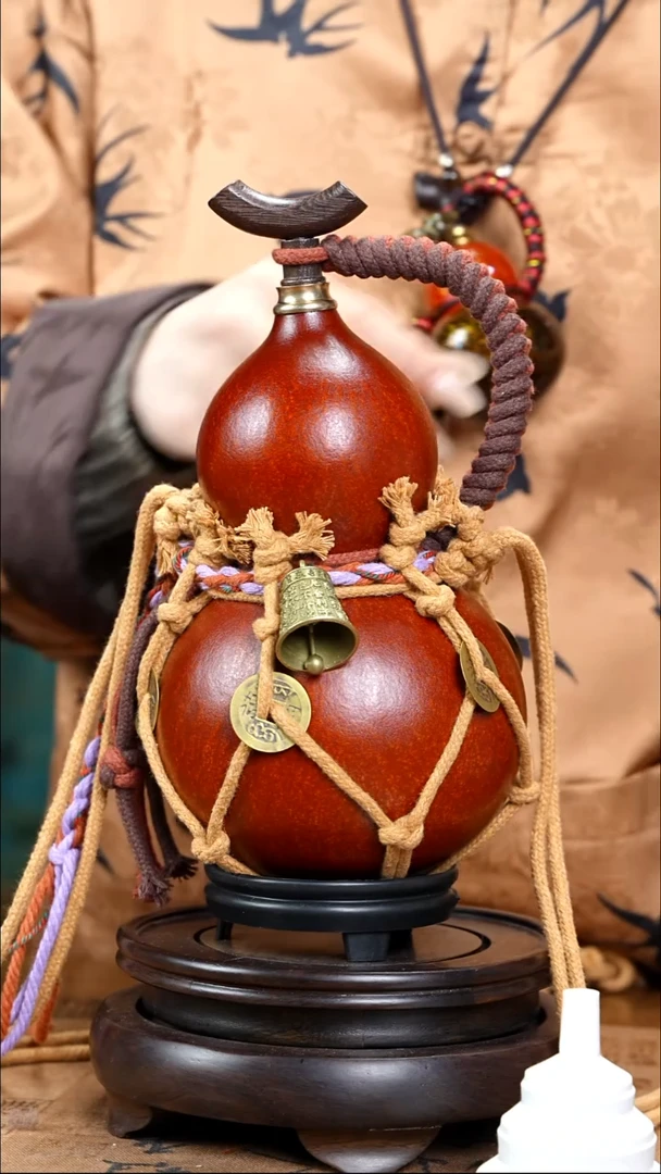 XV038网兜款大漆酒葫芦（现货现发）