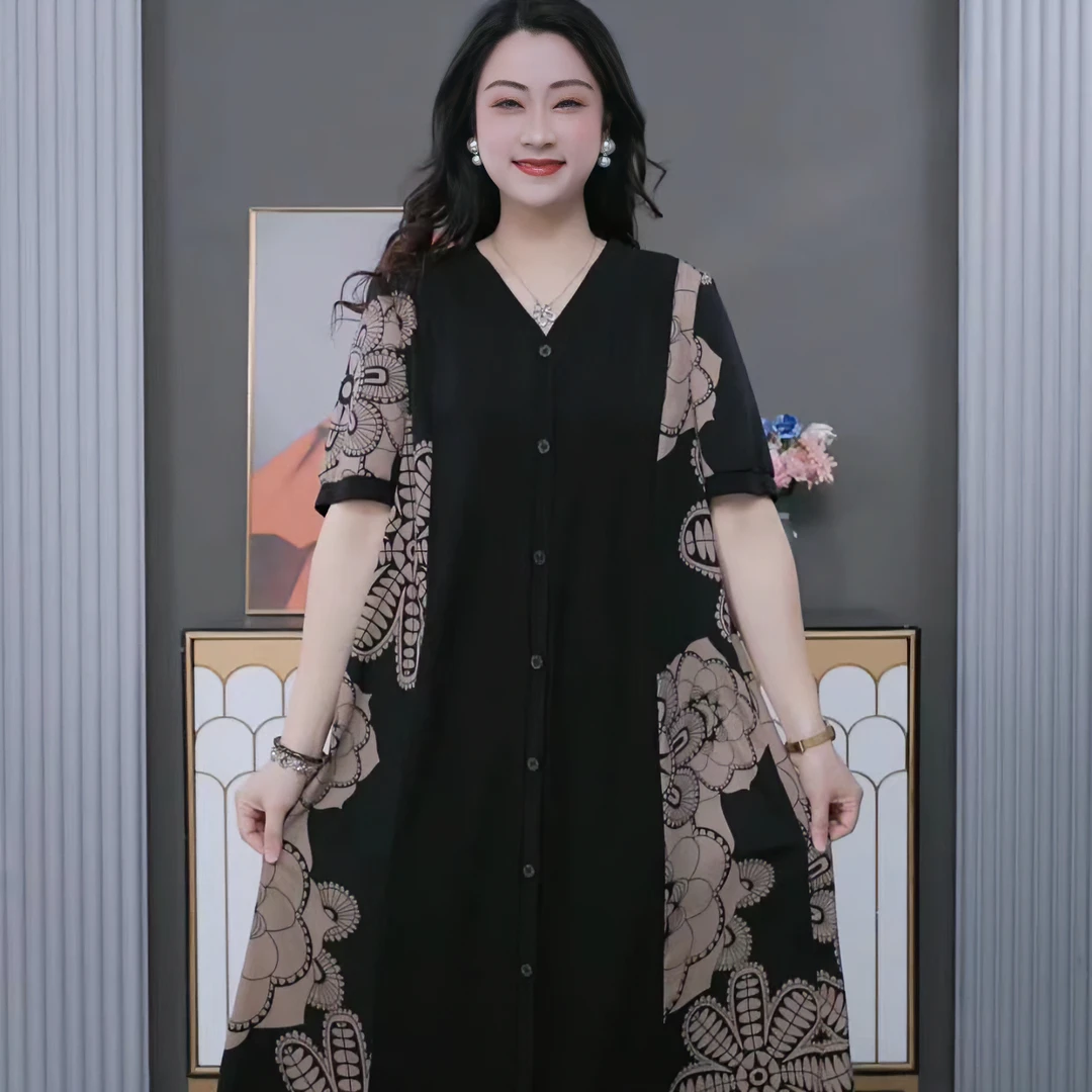 夏季穿搭碎花连衣裙ZB5700