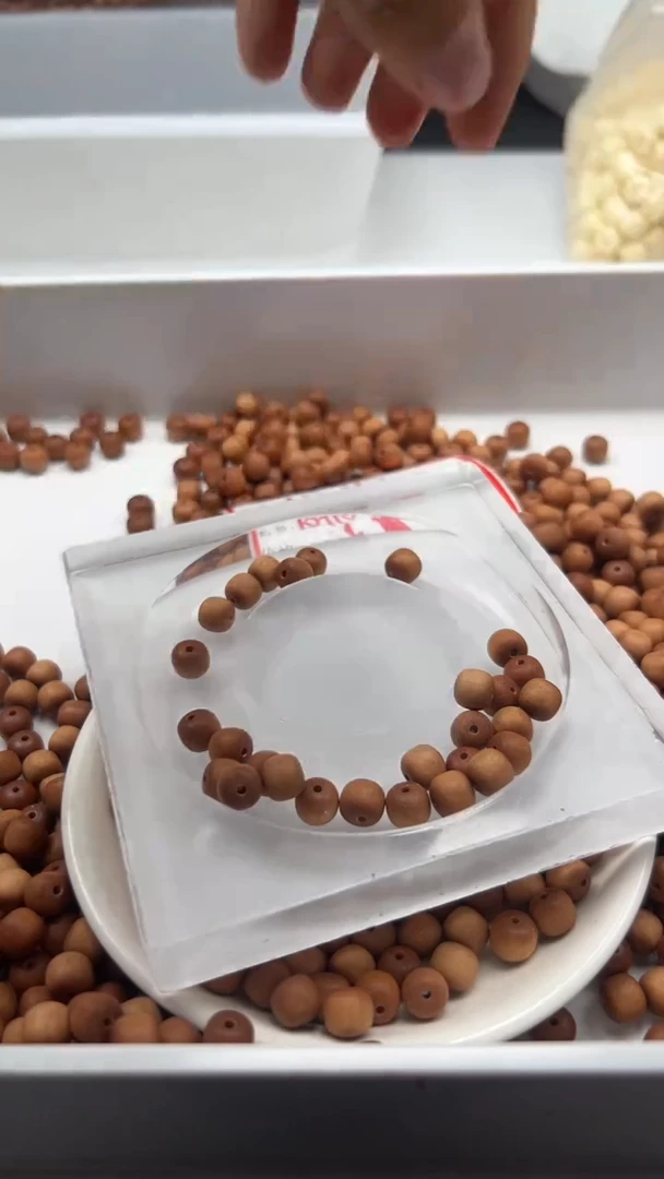 檀香木散珠w1468老山檀老型8*6mm*20颗