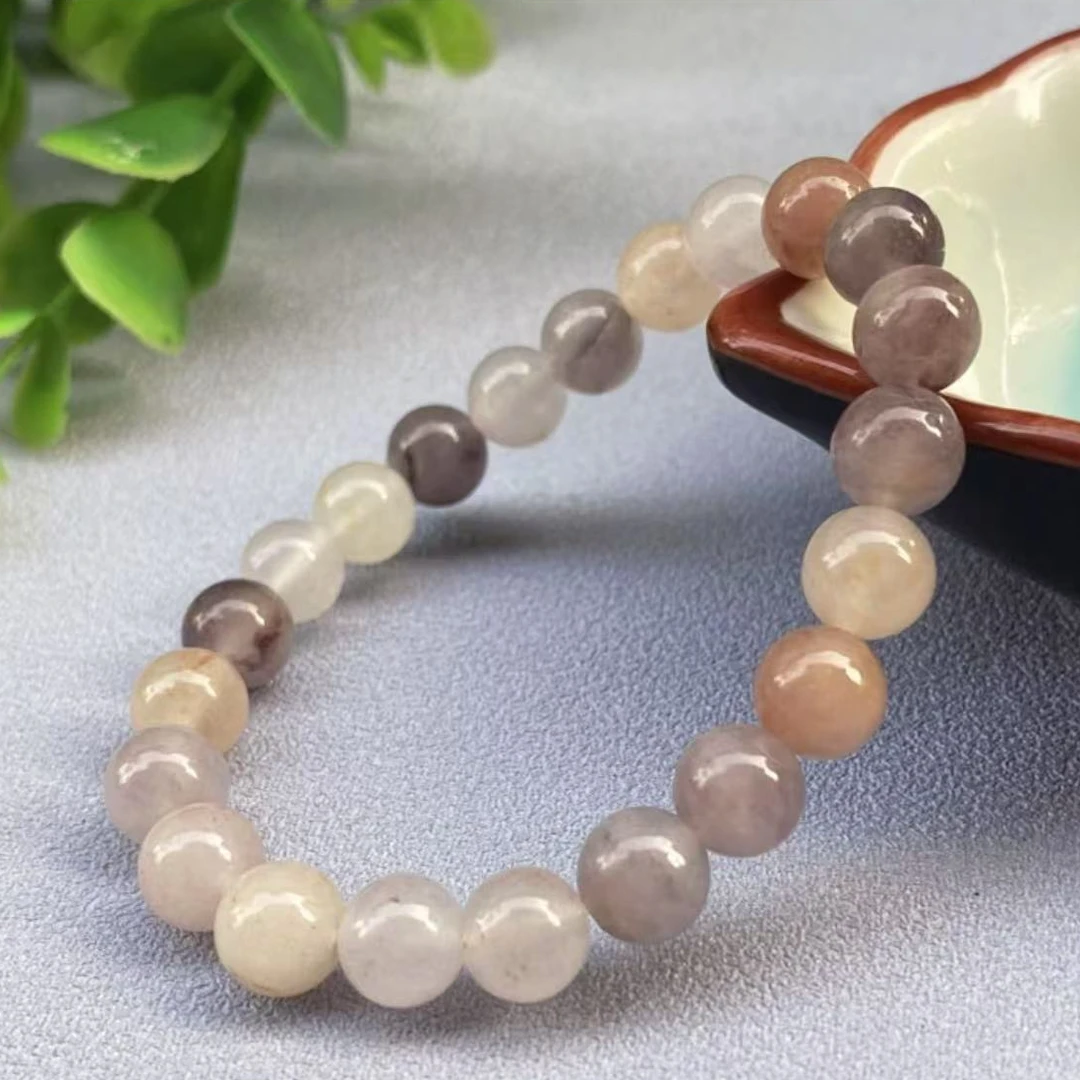 【乐玉禧】母亲节8mm金丝玉紫罗兰圆珠手串/圆珠手链