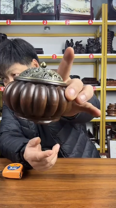 木非洲黑檀南瓜香炉