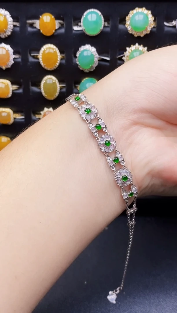 银S925镶嵌戒指翡翠3162