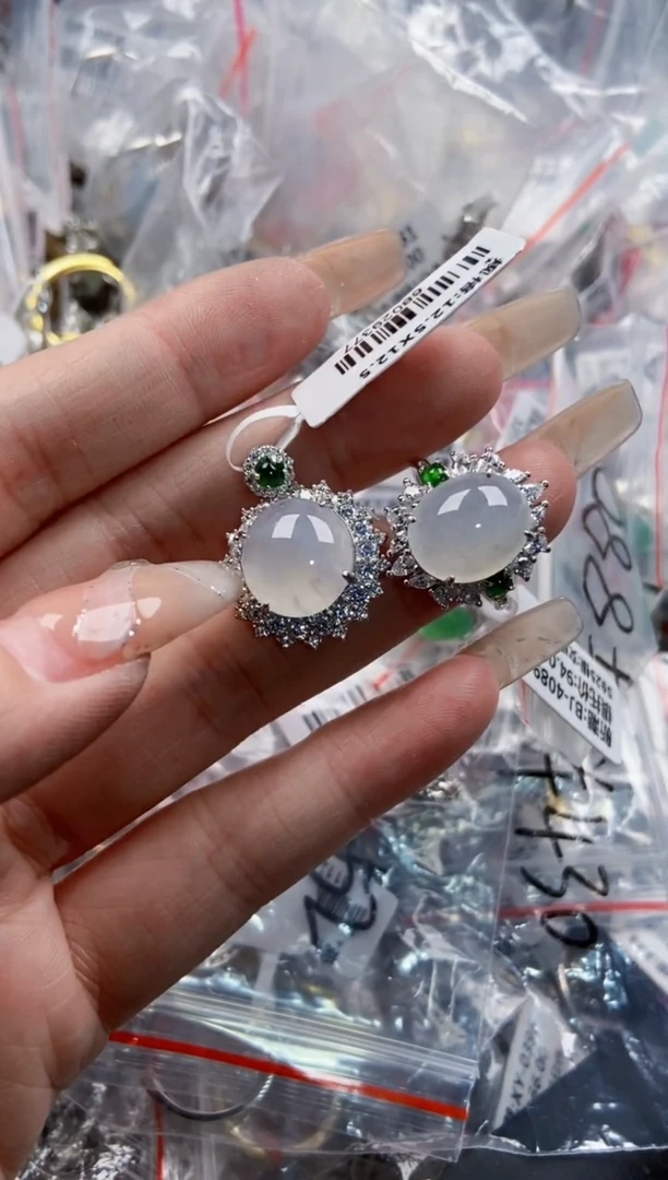 银S925镶嵌戒指翡翠1616    5