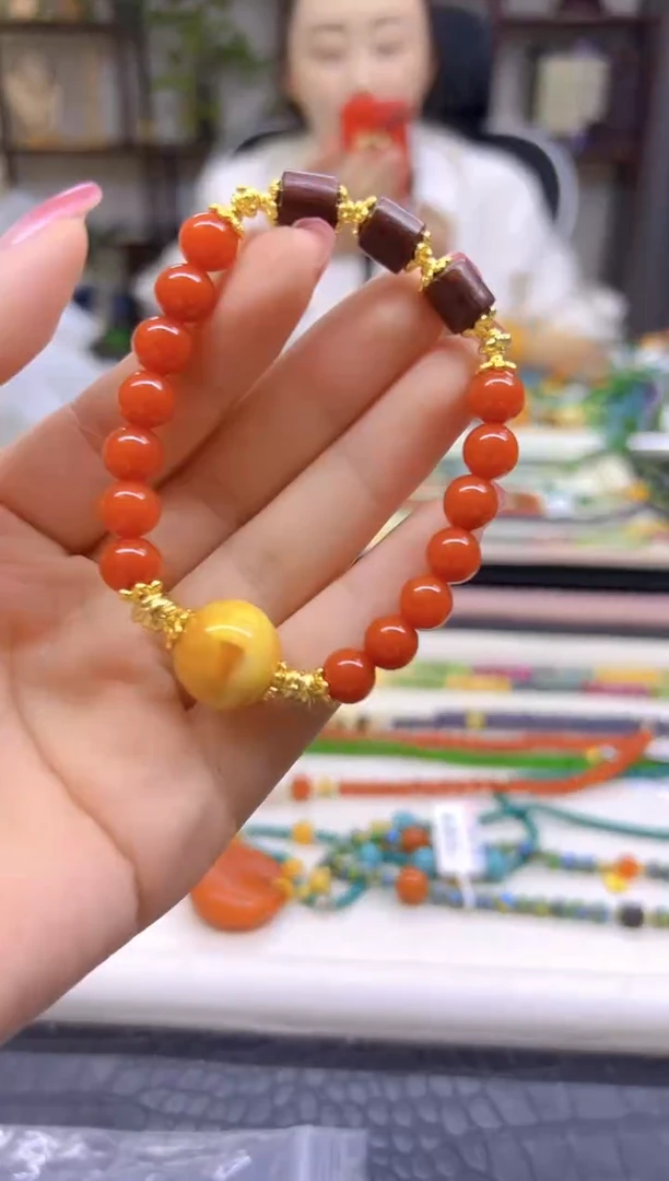 未镶嵌手链南红玛瑙DIY款S689