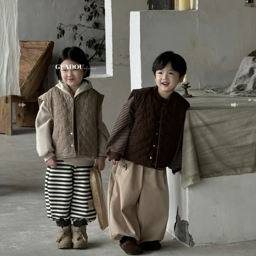 菜菜家童装贴标马甲8810