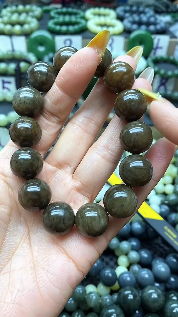 手串未镶嵌和田玉且末糖黄糖16