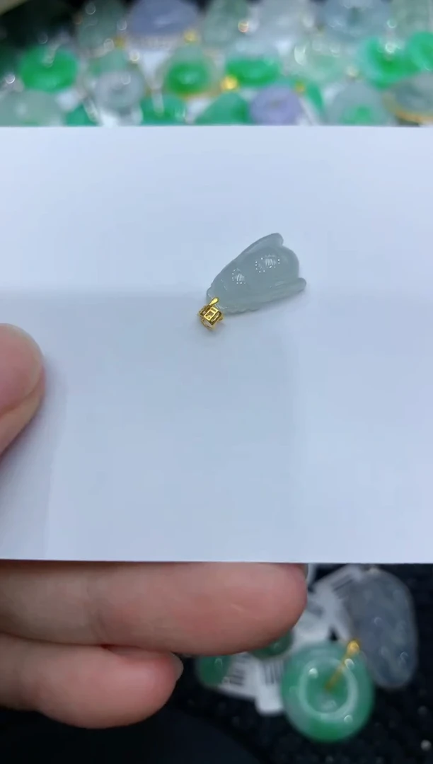 【闪购商品】翡翠颈饰18K金镶嵌11111111111