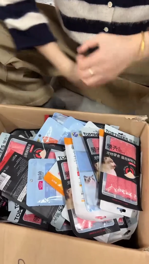 克重品牌随机！介意勿拍！猫条随机混合发6包