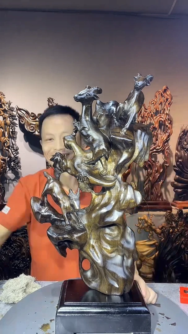 金丝楠彦****哥小叶桢楠随行摆件45