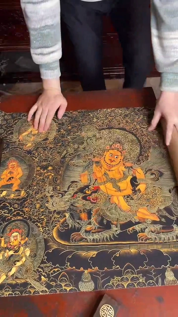 卷轴画手绘唐卡117
