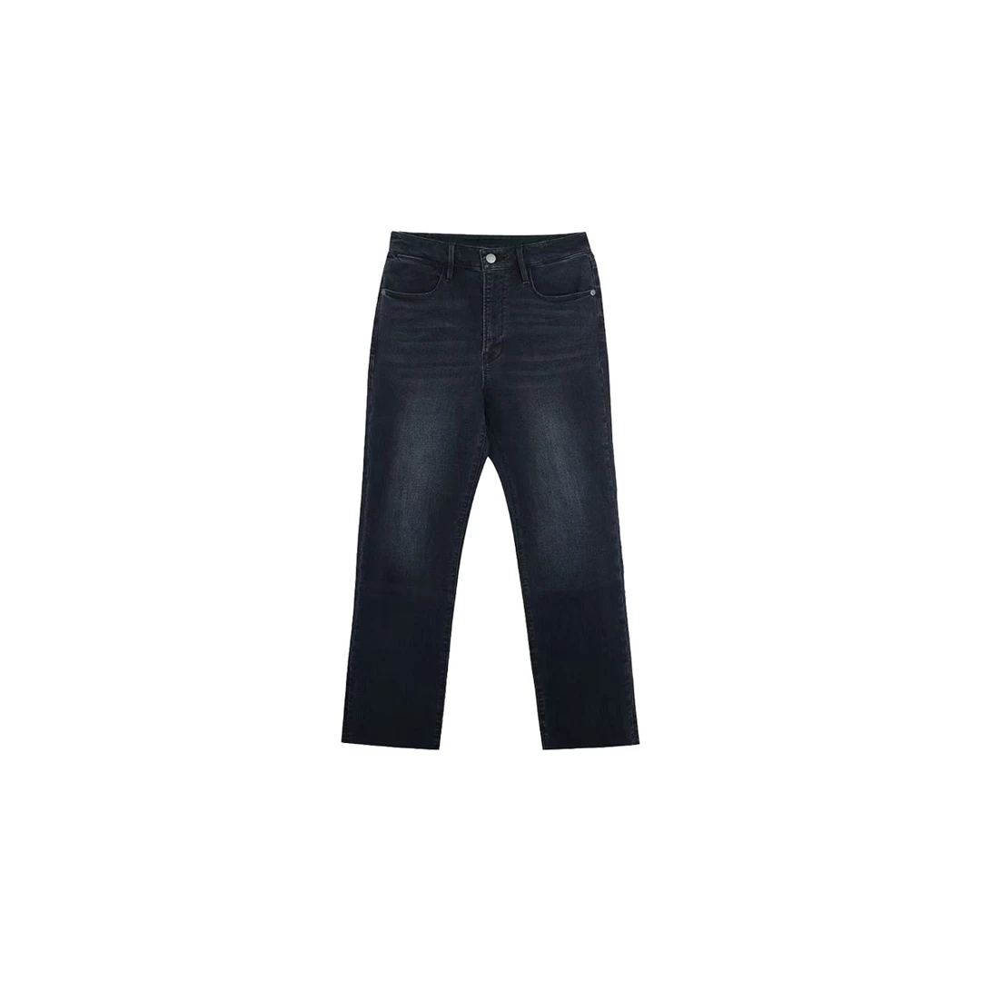 MEI0502  长绒棉毛边直筒牛仔裤百搭春夏款 13013