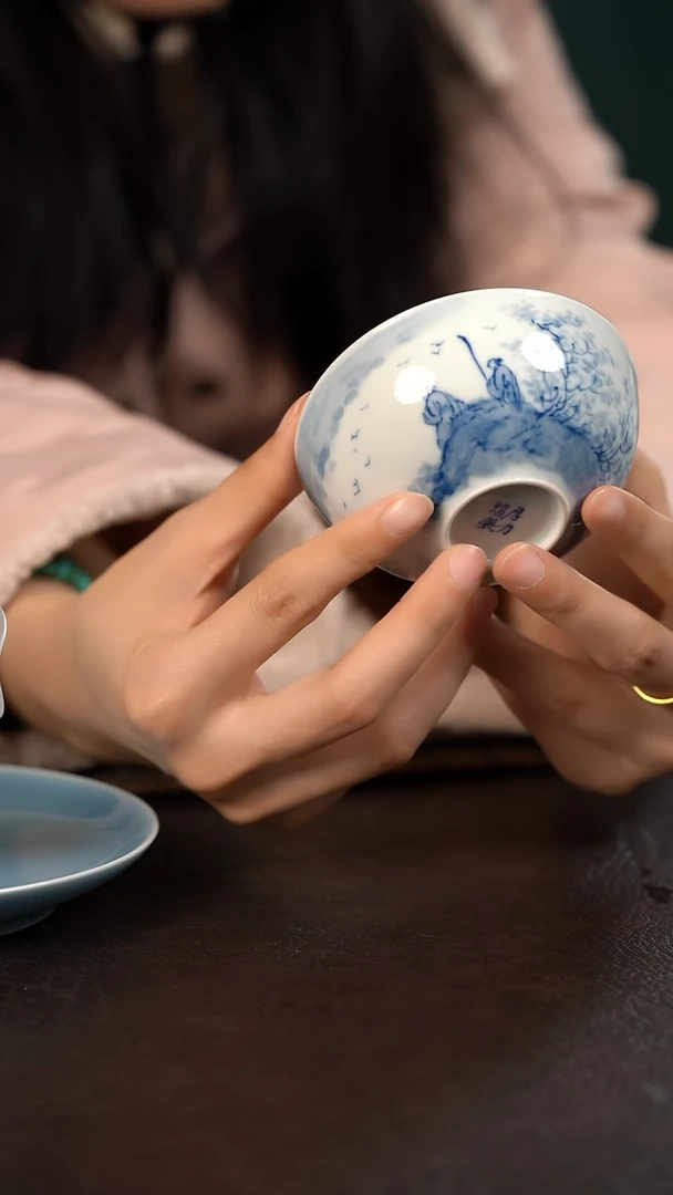 【闪购商品】杯622号HLX陶瓷山水普洱杯