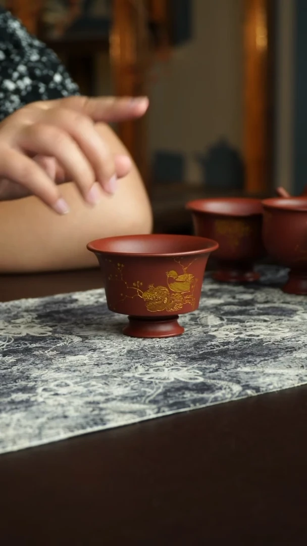 茶杯紫砂22号宜兴紫砂原矿作品