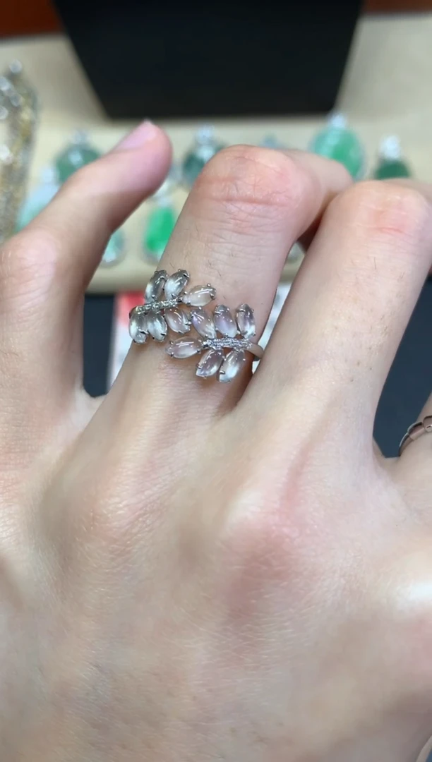 【闪购商品】翡翠戒指18K金镶嵌【无鉴赏期】