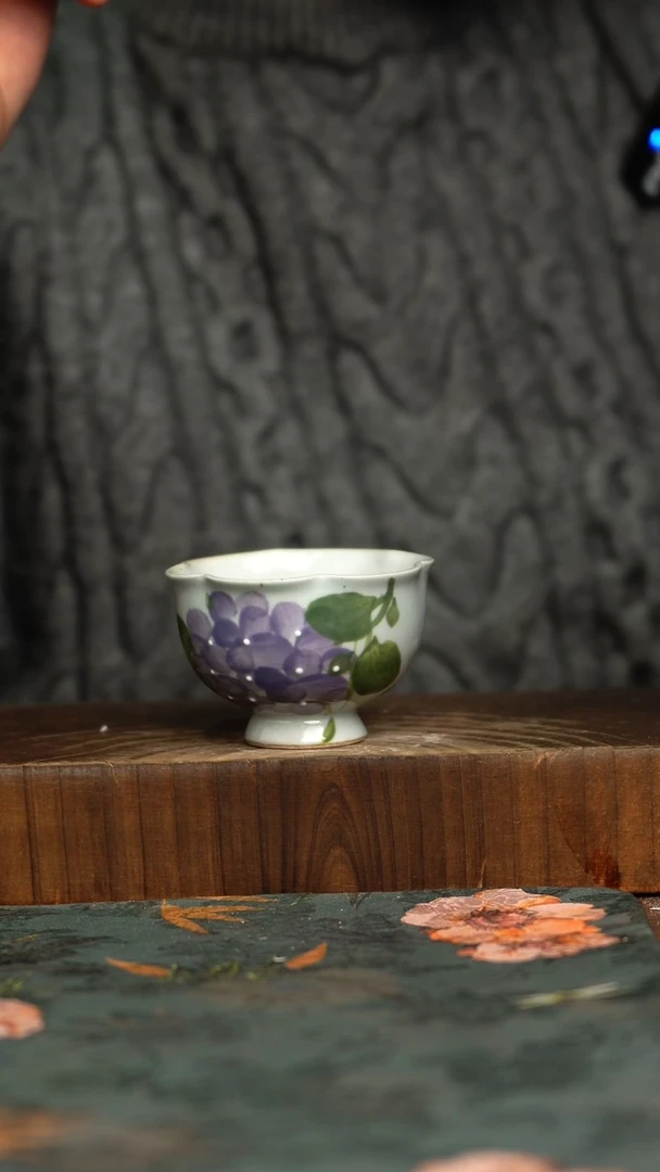 杯釉下彩手工手绘同款陶器