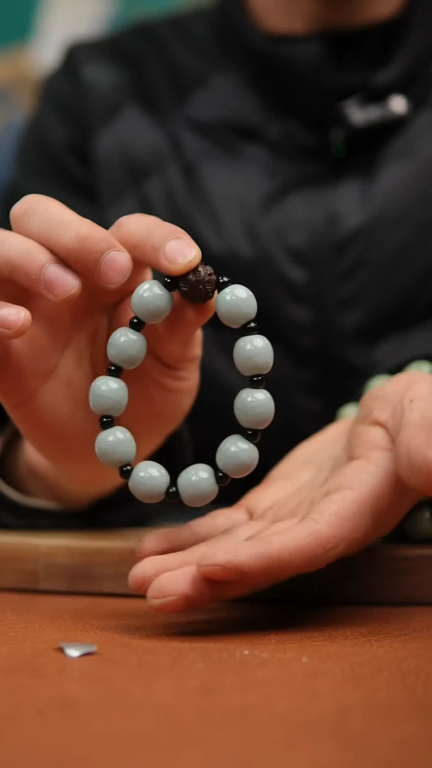 【闪购商品】瓷片原产地汝瓷天青手串