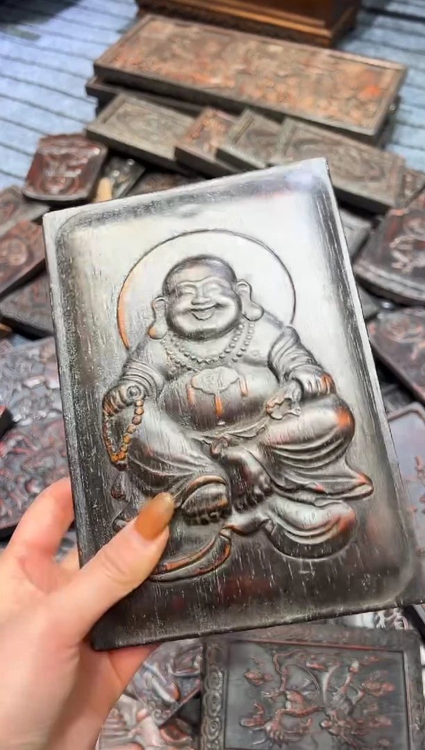 木紫檀雕刻一物一拍