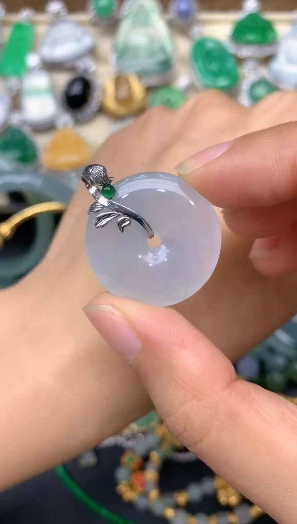 【闪购商品】翡翠颈饰18K金镶嵌42-中国好珍宝