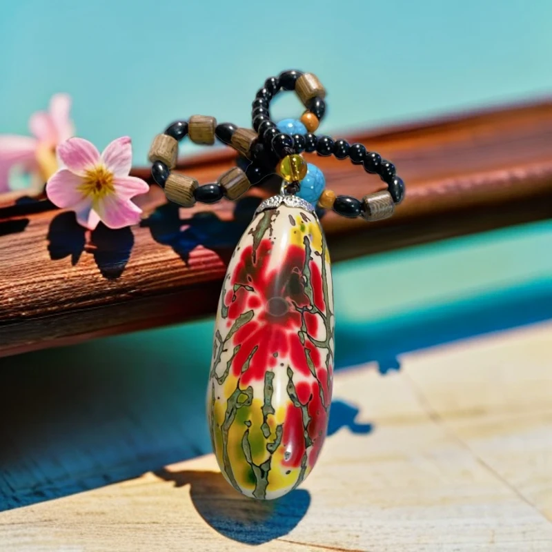 千眼菩提三色红梅花紫梅花文玩手把件