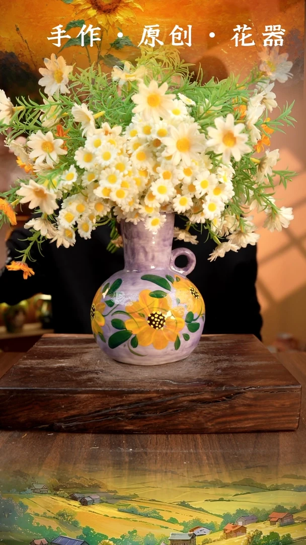 陶瓷陶瓷A18-22口径高度 1-2误差手绘会有色差