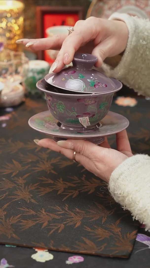 杯景德镇陶瓷杯碗柴烧多人