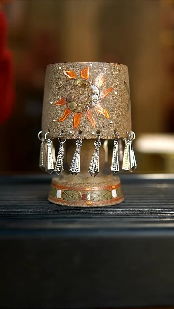 【闪购商品】瓷片太阳流苏杯大碗茶的茶器