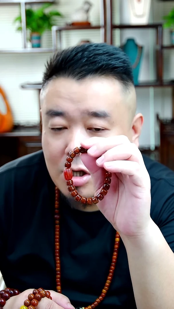非金属无一路长发梦牦牛骨手串
