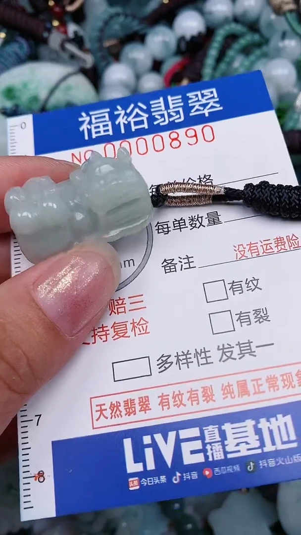 翡翠未镶嵌颈饰...0000890