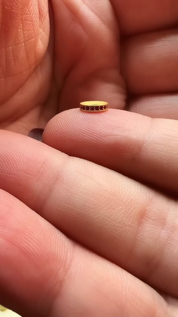 无925银6.8mm隔片（粉）