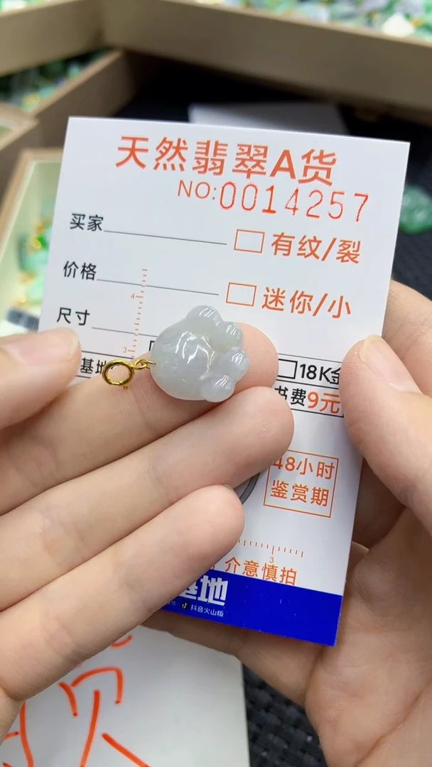 翡翠未镶嵌颈饰             1