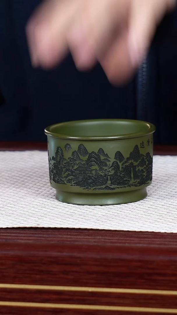 茶杯紫砂宜兴原矿紫砂 全手工制作