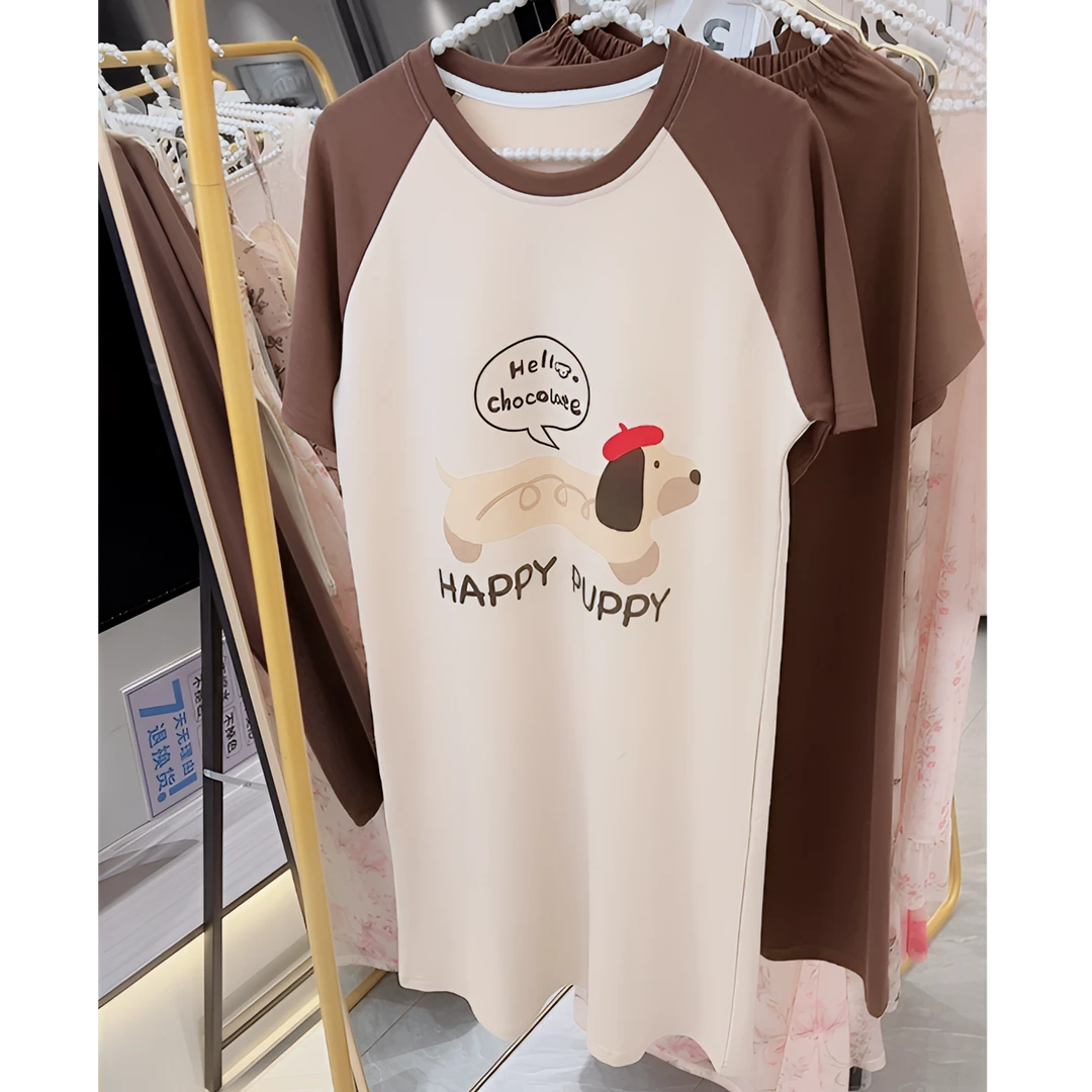 【梦境旗舰】NAIS休闲家居、三件套带裙子胸垫，高品质款面料柔软舒服