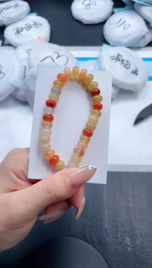 石英质玉手链未镶嵌黄龙