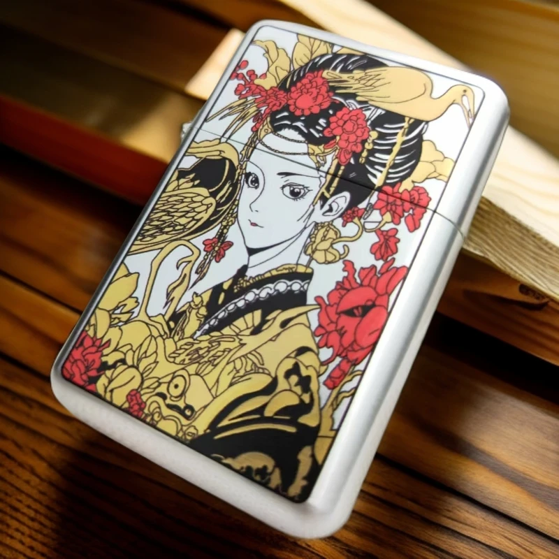 佐罗佐罗三代790银拉丝古典美人花旦超薄夏煤油打火机送男友礼物