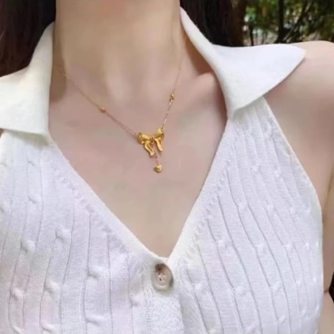 铜合金项链 在逃公主 镀K金 时尚项链041