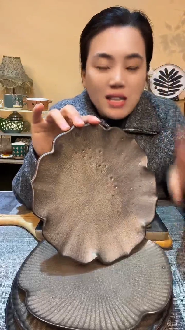 瓷片瑕疵款 8英寸盘 介意勿拍