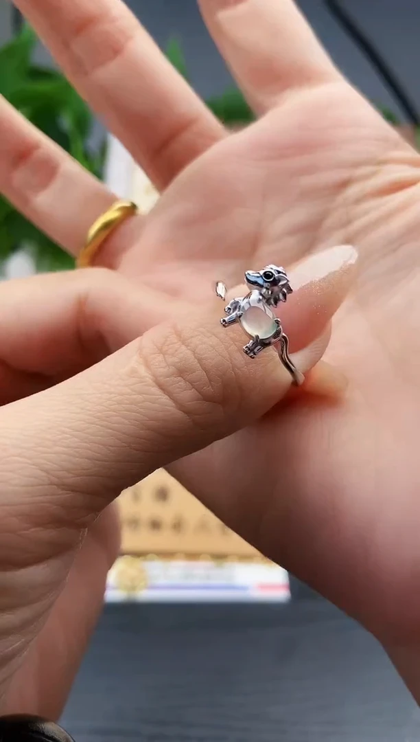 银S925镶嵌戒指翡翠12