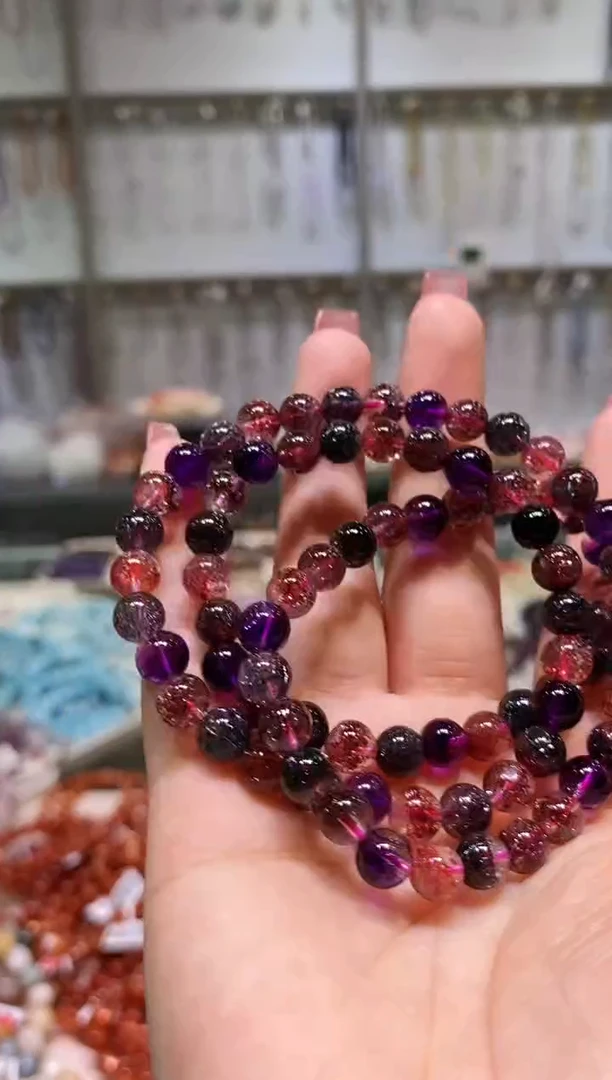 未镶嵌手链水晶多样性发其一超七多圈7+