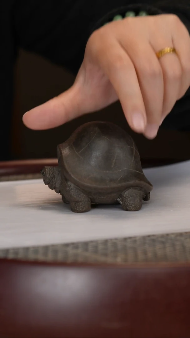 【闪购商品】紫砂茶壶古铜泥小将军龟